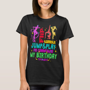 Camiseta Aniversário da ginástica Colorida Rapariga