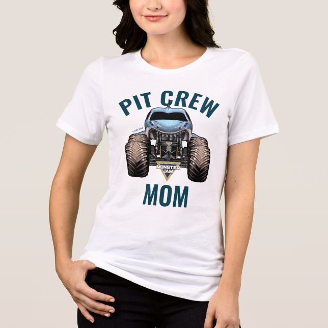 Camiseta Aniversário da Mãe da Equipe de Pit do Megalodon d (Frente)