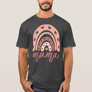 Camiseta Aniversário da Mamãe Arco-íris para Mulheres Famíl