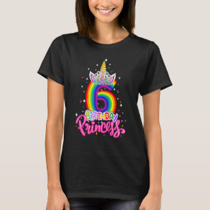 Camiseta Aniversário da Princesa de Aniversário do Unicórni