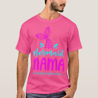 Camiseta Aniversário da Sereia Mama Matando Família da Mãe