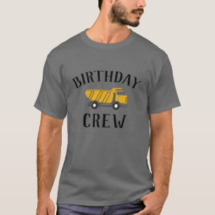 Camiseta Aniversário Da Tripulação De Aniversário Do Caminh