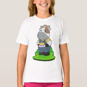 Camiseta Aniversário da Vaca Fazendeiro