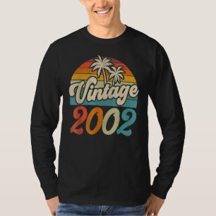 Camiseta Aniversário Da Vintage 2002 20, Feito Em 2002, 20