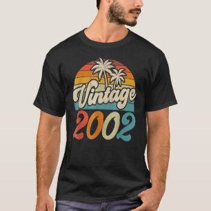 Camiseta Aniversário Da Vintage 2002 20, Feito Em 2002, 20