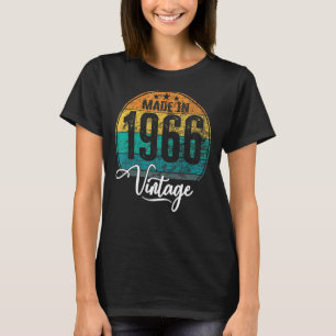 Camiseta Aniversário da Vintage Aniversário de 1966 Anivers