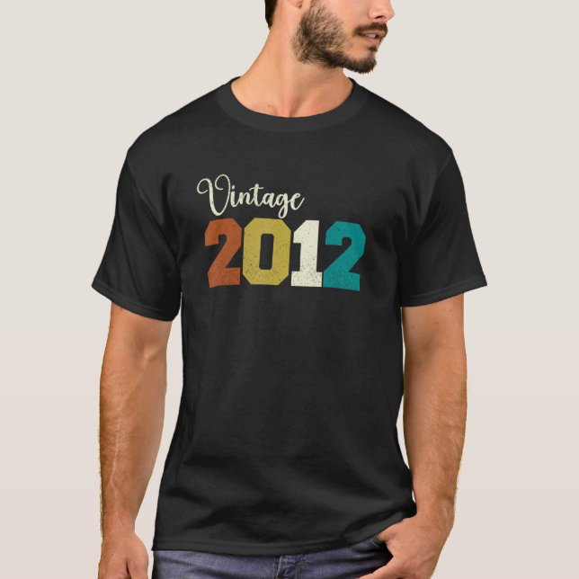 Camiseta Aniversário da Vintage de 2012 (Frente)