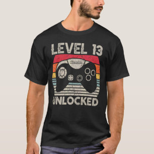 Camiseta Aniversário da Vintage de jogos desbloqueados com