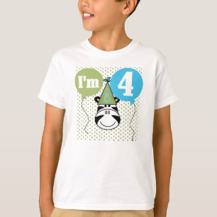 Camiseta Aniversário da zebra 4o