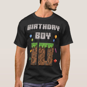 Camiseta Aniversário De 10 Anos 10 Anos De Idade Video Game