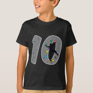 Camiseta Aniversário de 10 anos de escalada em rocha para m