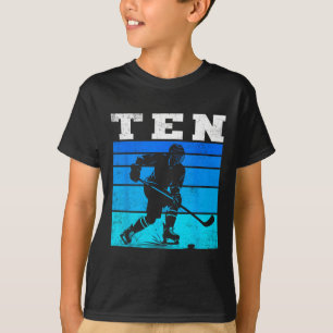 Camiseta Aniversário de 10 anos de hóquei no gelo Meninos D