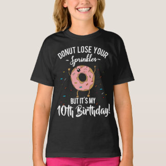 Camiseta Aniversário de 10 anos Donut Engraçado Décimo Aniv