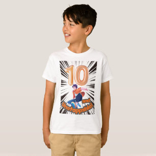 Camiseta Aniversário de 10 anos dos meninos imparáveis