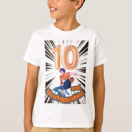Camiseta Aniversário de 10 anos dos meninos imparáveis