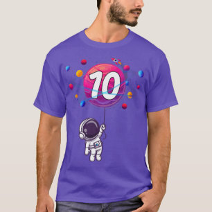 Camiseta Aniversário de 10 anos Presente 10º Aniversário Pr