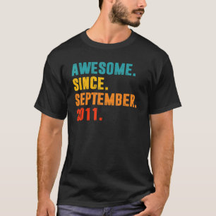 Camiseta Aniversário de 11 anos de 11 desde setembro