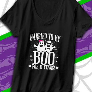 Camiseta Aniversário de 11 anos de casamento engraçado Boda