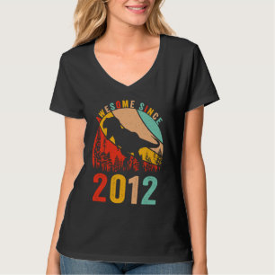 Camiseta Aniversário de 11 anos Dinossauro T Rex Meninos Re