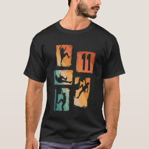Camiseta Aniversário de 11 anos Escalada de Rocha Escalador