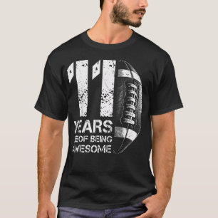 Camiseta Aniversário De 11 Anos Futebol Americano Retro 11 