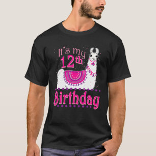 Camiseta Aniversário de 12 anos do Llama Décimo Segundo