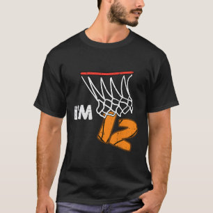 Camiseta Aniversário de 12 anos Sketll Eu tenho 12 Doze ano