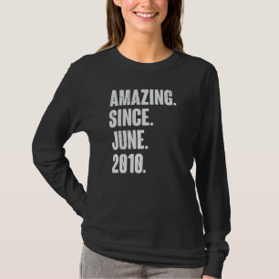 Camiseta Aniversário de 12 de 12 anos surpreendente desde j