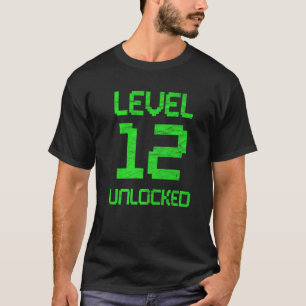 Camiseta Aniversário de 12 de jogos Retroativo de 12 anos M