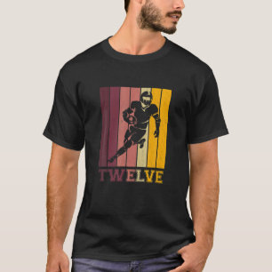 Camiseta Aniversário De 12 Para Jogador De Futebol De Rapaz