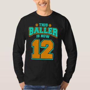Camiseta Aniversário De 12 Para Rapazes, Criança De 12 Anos