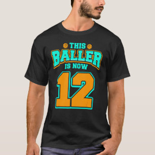 Camiseta Aniversário De 12 Para Rapazes, Criança De 12 Anos