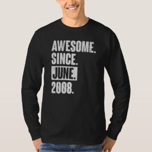 Camiseta Aniversário de 14 anos de 14 desde junho de 2006