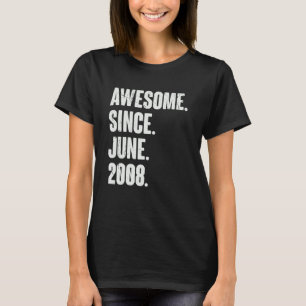 Camiseta Aniversário de 14 anos de 14 desde junho de 2006