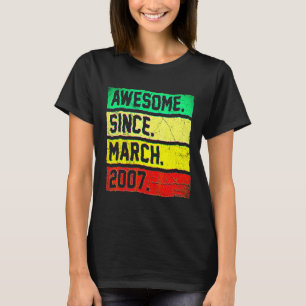 Camiseta Aniversário de 15 anos 15 Anos de Idade Incrível