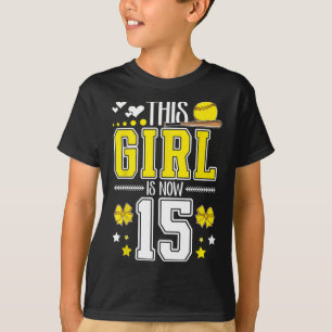 Camiseta Aniversário de 15 Anos Menina Softll 15 Anos Jogad
