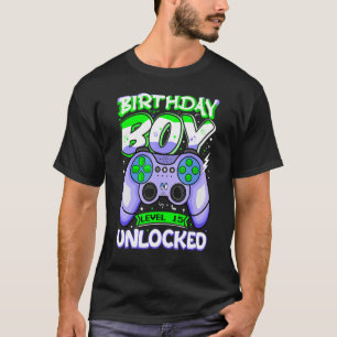 Camiseta Aniversário de 15 de jogador de nível de jogador d
