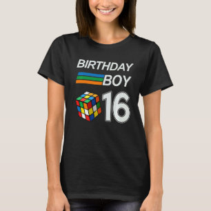 Camiseta Aniversário De 16 Anos De Idade Competitiva Com Re