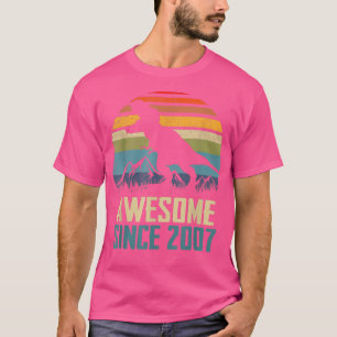 Camiseta Aniversário de 16 anos Dinossauro 16 Anos Meninos