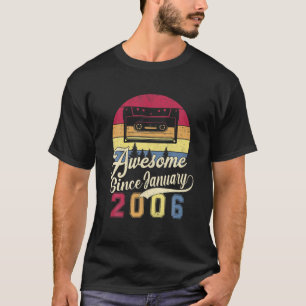 Camiseta Aniversário de 16 anos Vintage Incrível desde jane