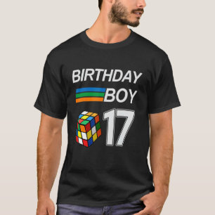 Camiseta Aniversário De 17 Anos De Idade Competitiva Com Re