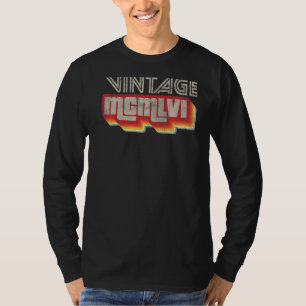 Camiseta Aniversário de 1956 Vintage 66 anos 70 anos 80 Cd