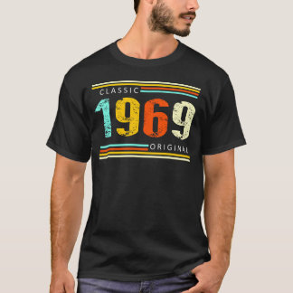 Camiseta Aniversário De 1969 Original 55º