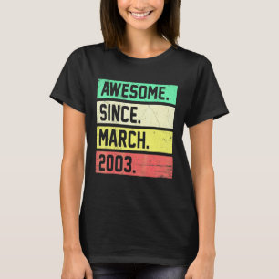 Camiseta Aniversário de 19 anos 19 Anos de Idade Incrível