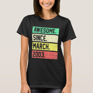 Camiseta Aniversário de 19 anos  19 Anos de Idade Incrível 