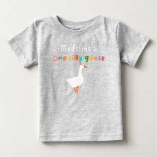 Camiseta Aniversário de 1 ano da Menina Colorido Fofo com u