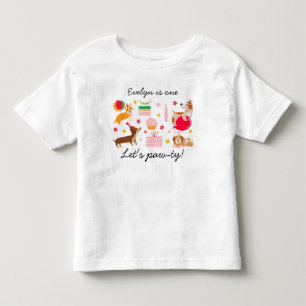 Camiseta Aniversário de 1 ano da Menina Vamos Farturar Fest