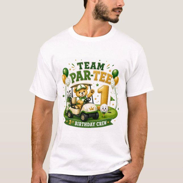 Camiseta Aniversário de 1 ano de golfe (Frente)