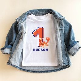 Camiseta Aniversário de 1 ano do garoto homenageado Lagosta
