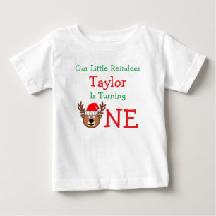 Camiseta Aniversário de 1 ano do Rena